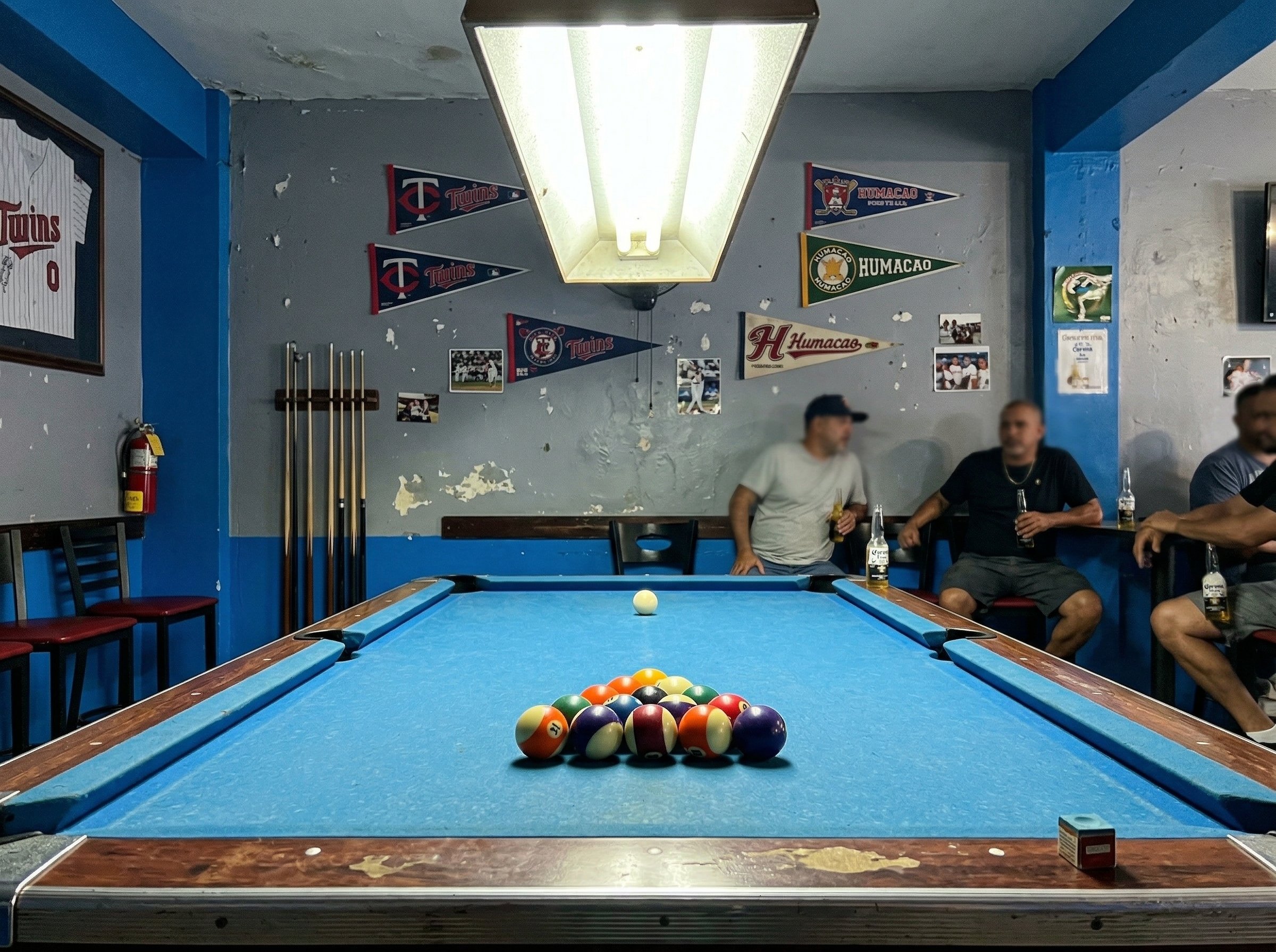 Mesa de billar en Bar El Topo