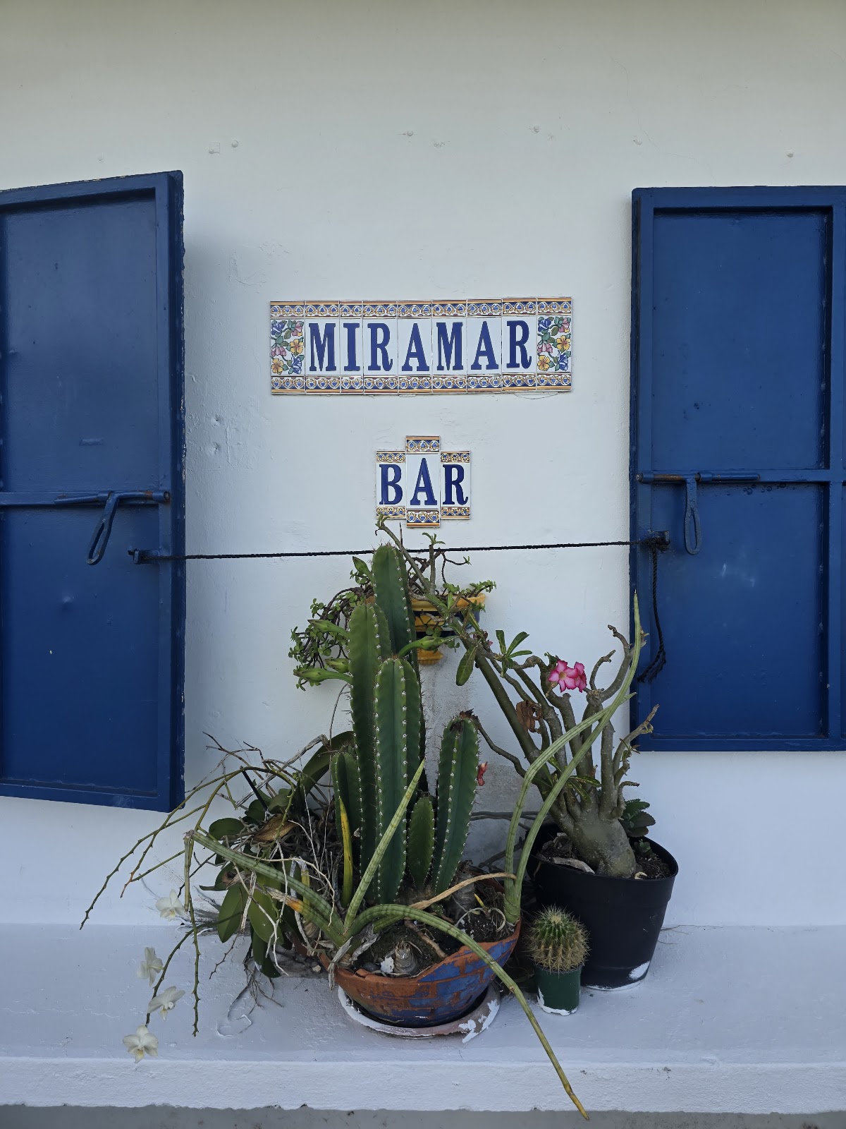 Detalles del interior rústico y eclécttico de Miramar Bar