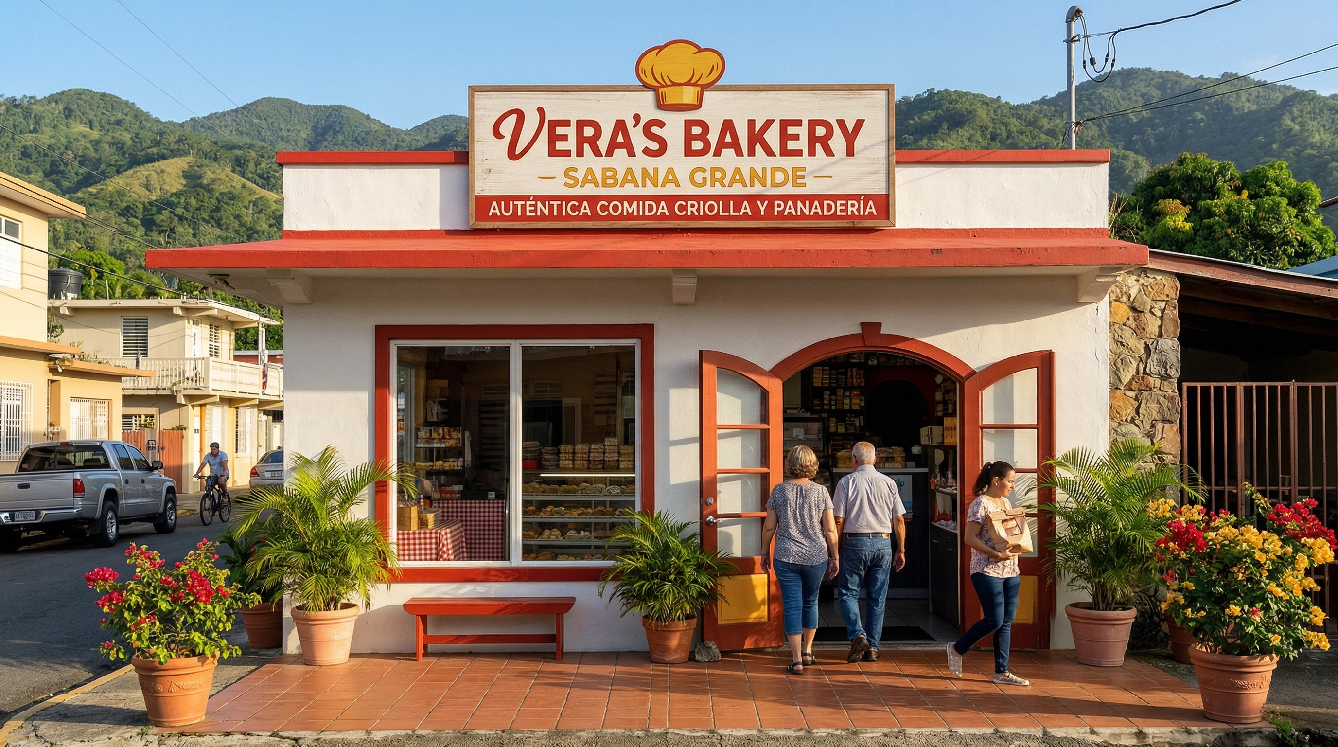 Exterior de Vera's Bakery en Sabana Grande