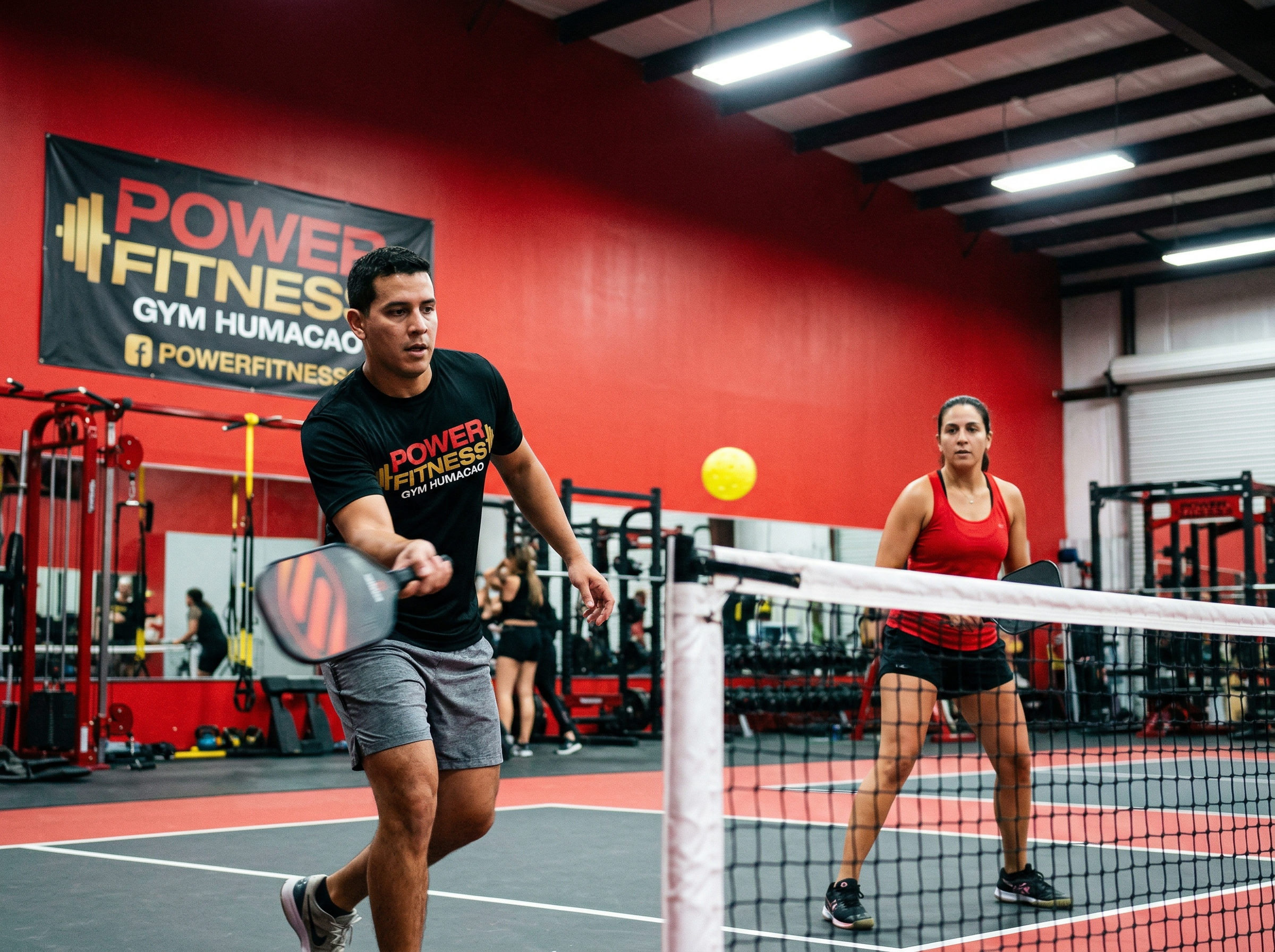 Cancha indoor de Pickleball en Power Fitness Humacao