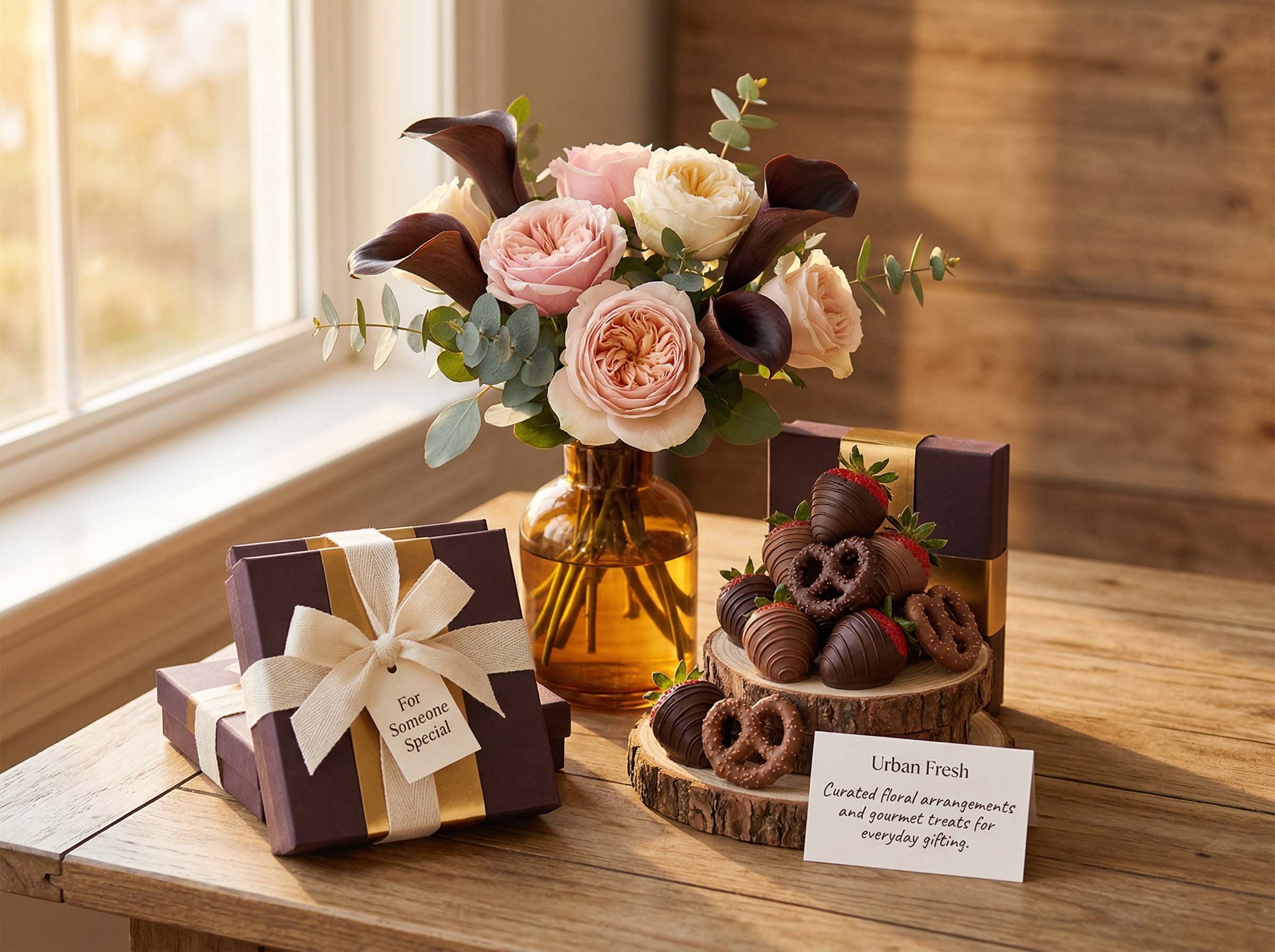 Seasonal gifting display at Urban Fresh