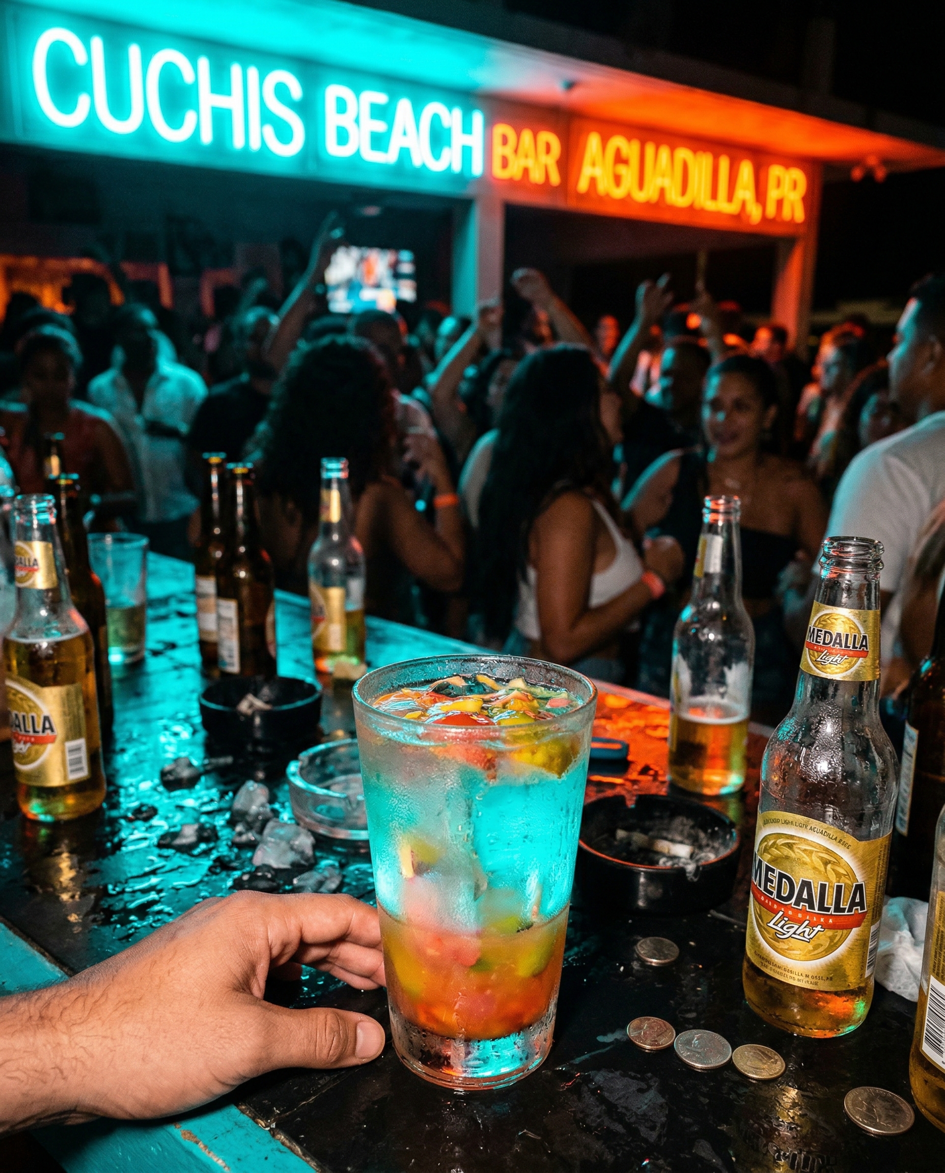 Ambiente en Cuchis Beach Bar