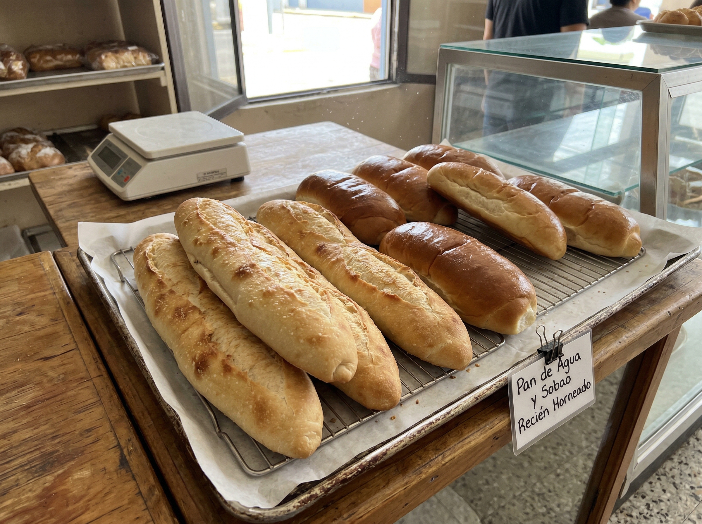 Pan fresco horneado en Panadería Siglo XXI