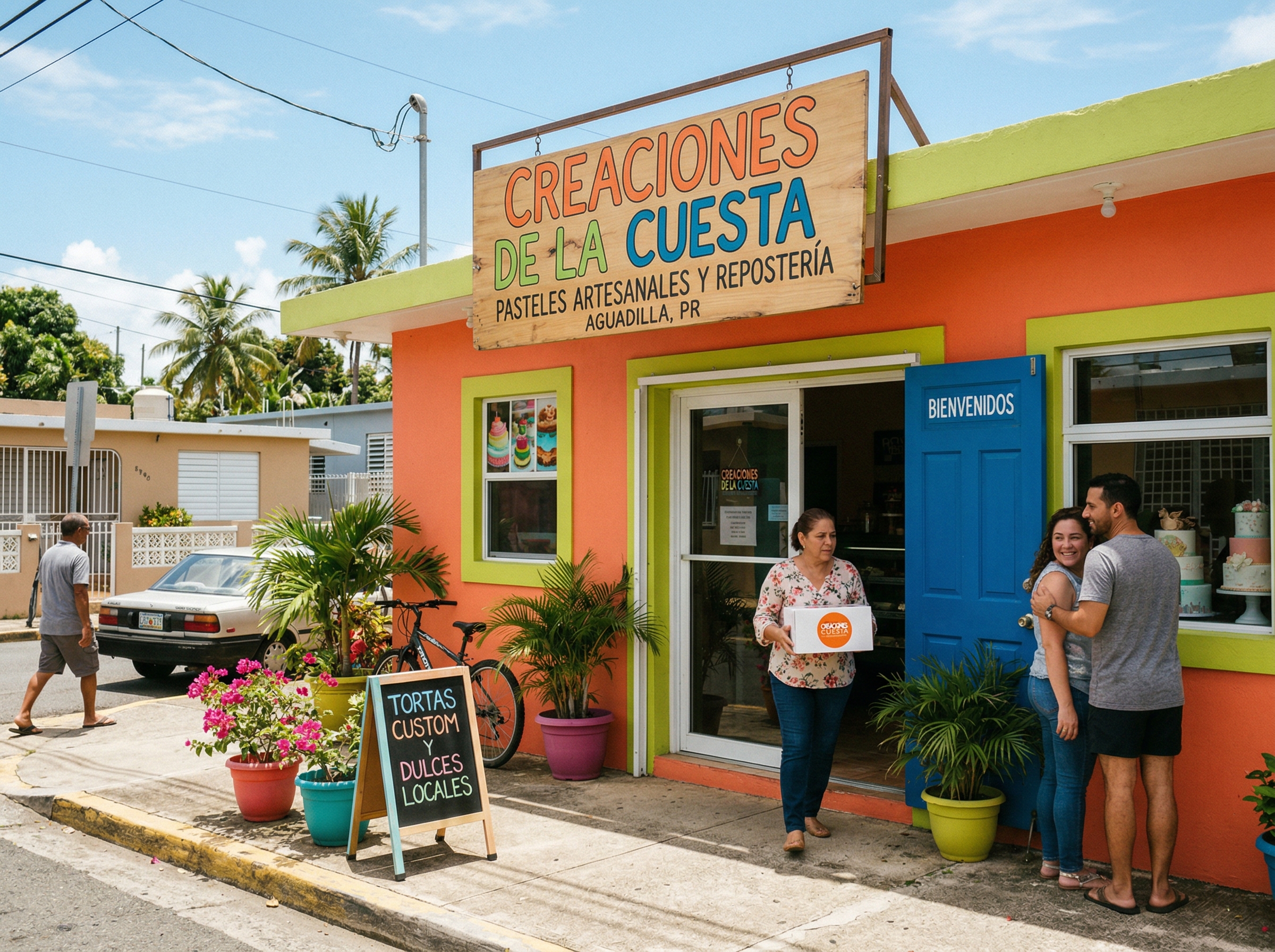 Fachada de Creaciones de la Cuesta en Bo. Borinquen