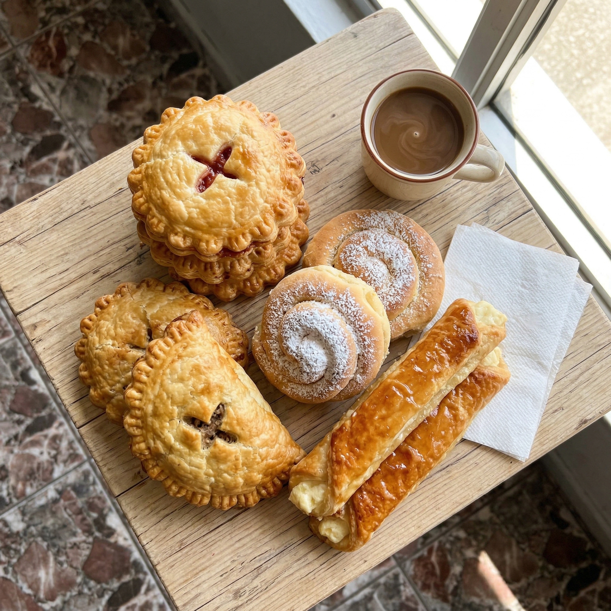 El interior de Titi's Bakery — pastelillos frescos y el aroma de casa