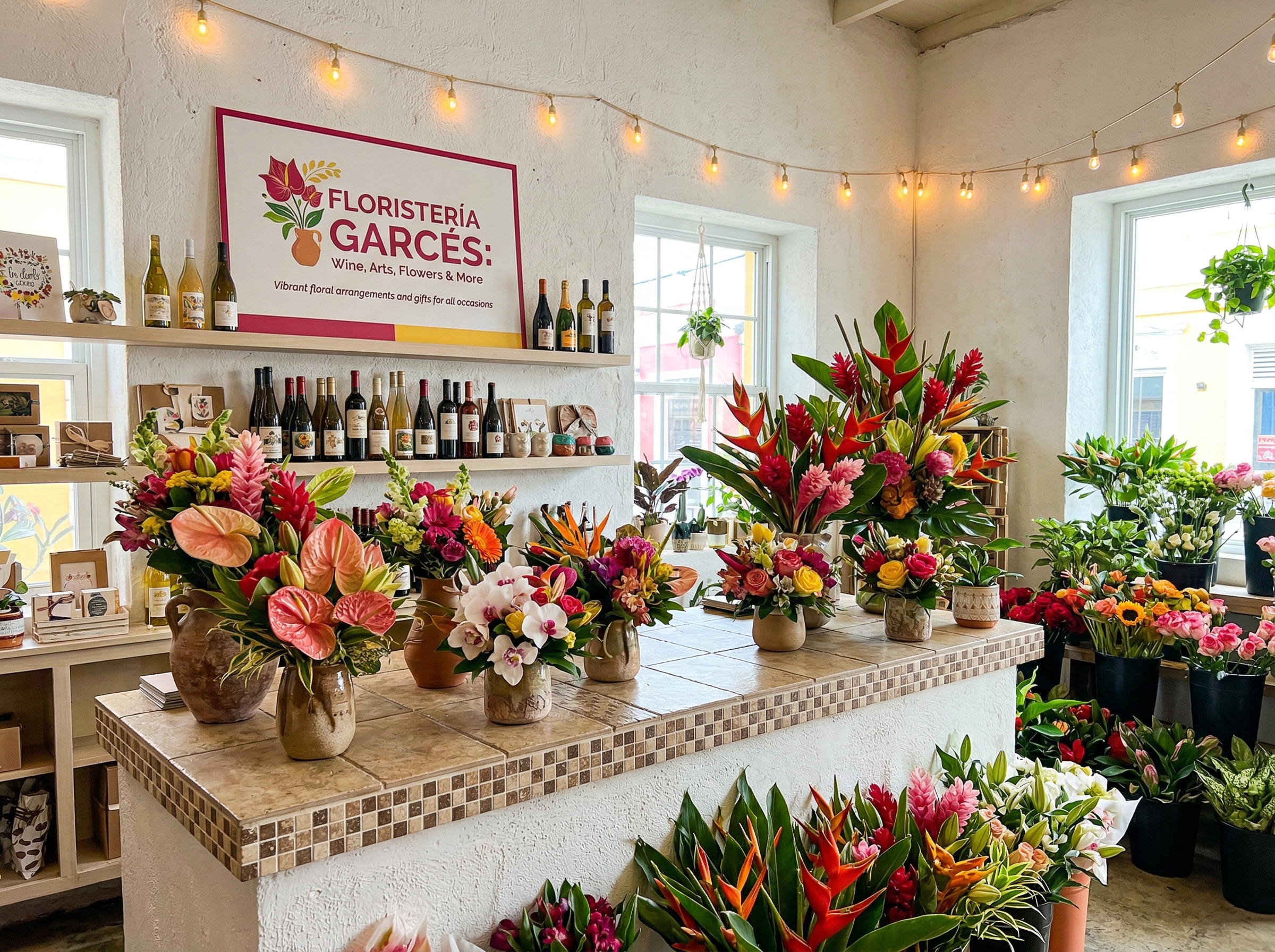 Interior de Floristería Garcés en Barceloneta