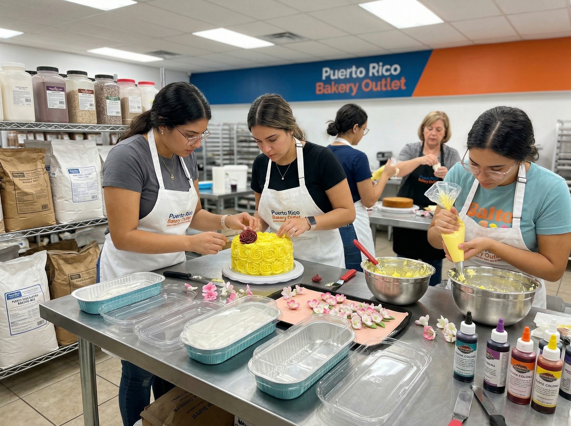 Taller de repostería en Puerto Rico Bakery Outlet