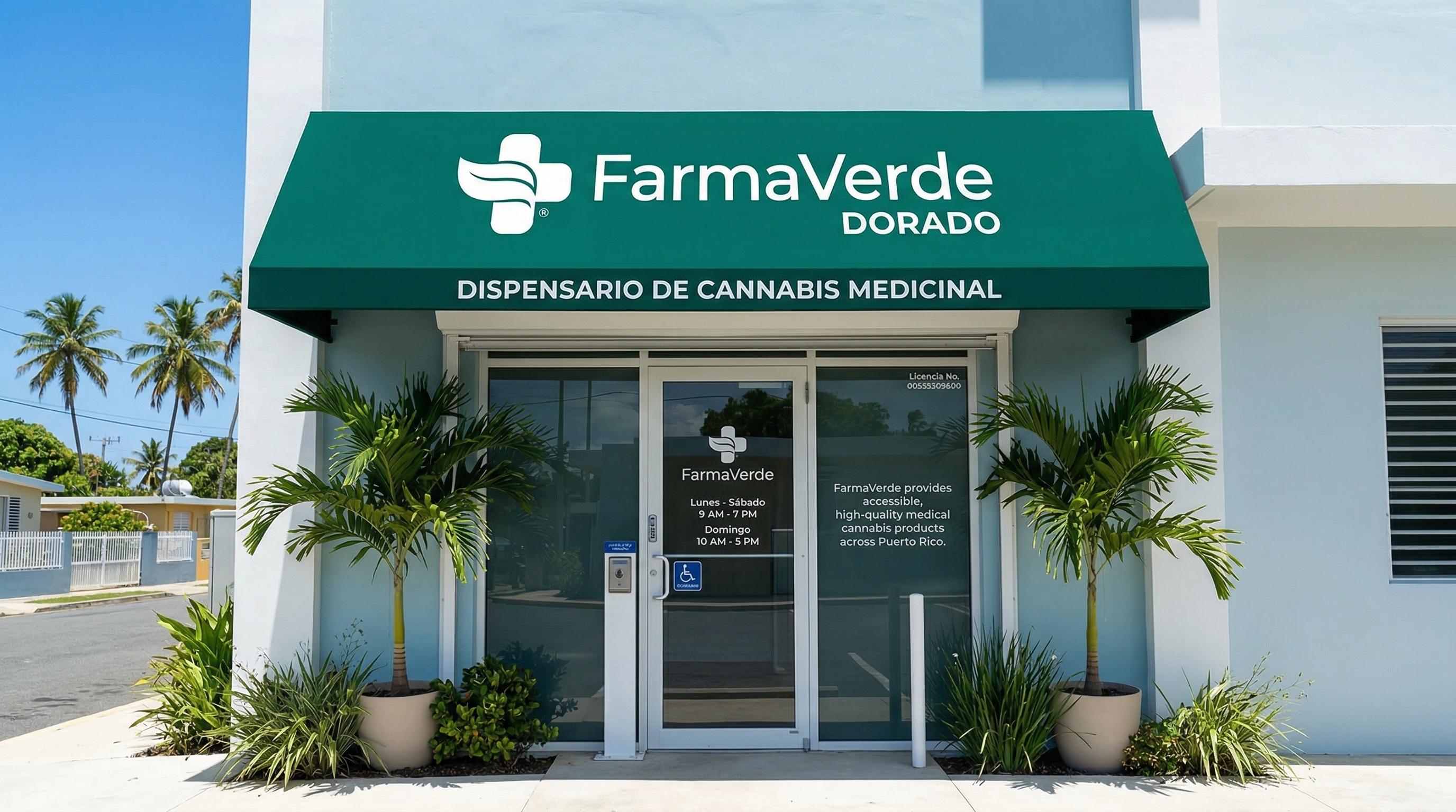 Exterior del Dispensario Farma Verde