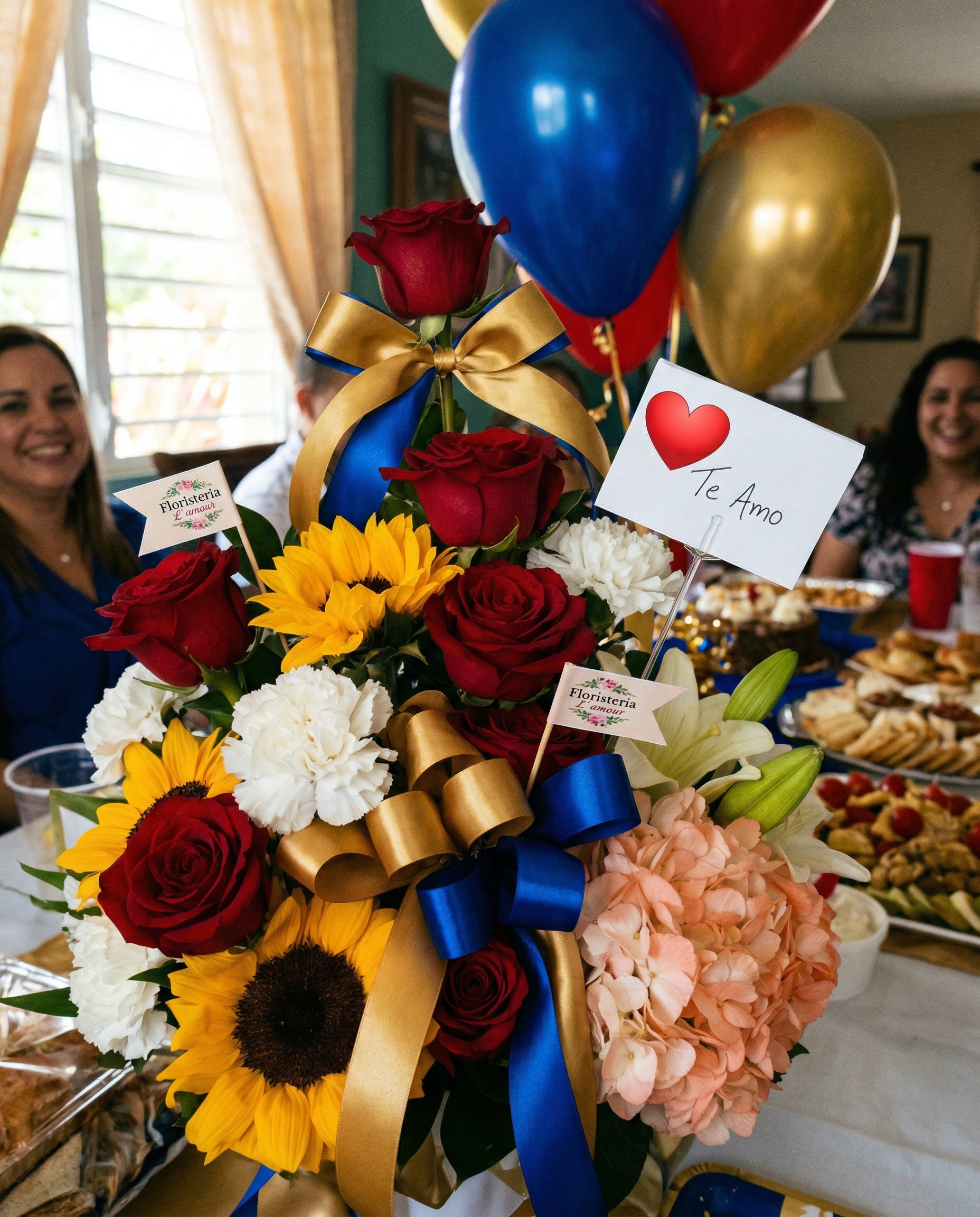 Arreglo floral para celebraciones — Floristería L'amour