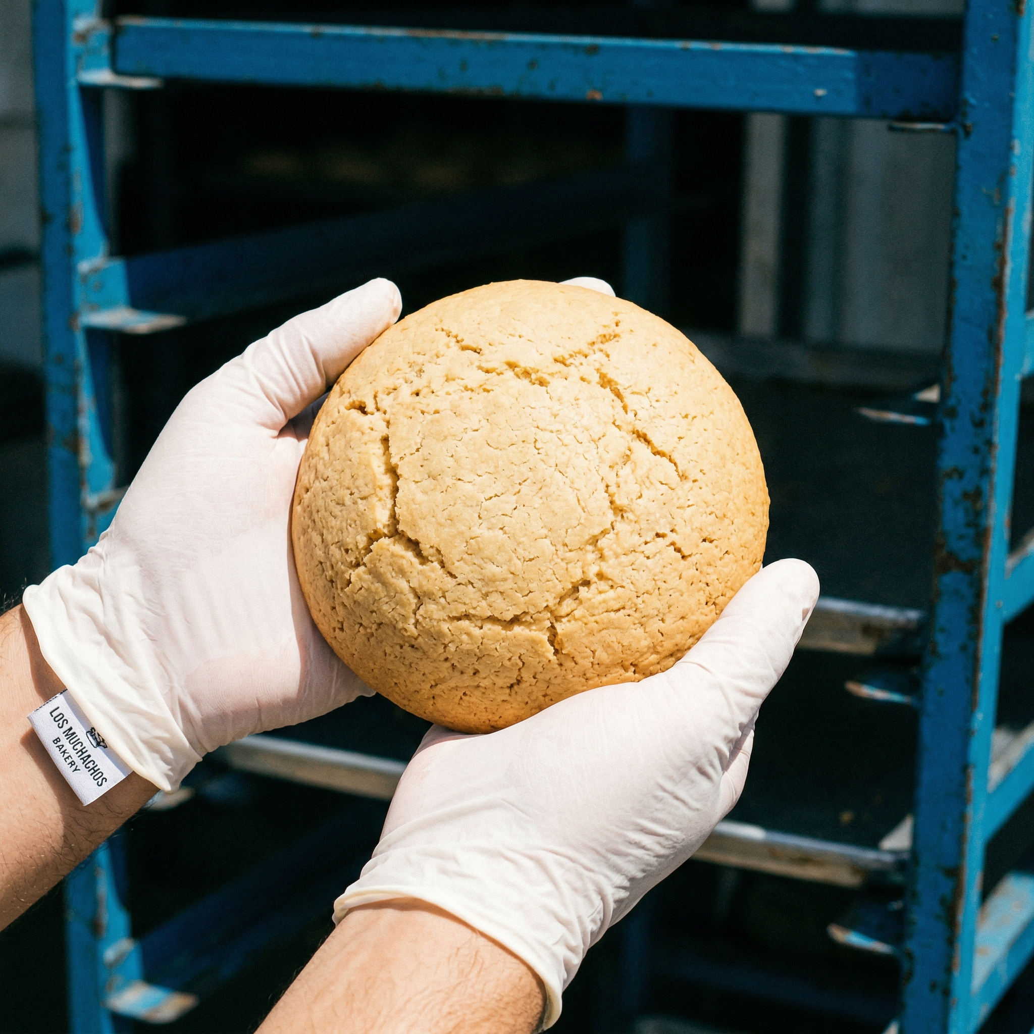Manos sosteniendo una galleta tradicional puertorriqueña