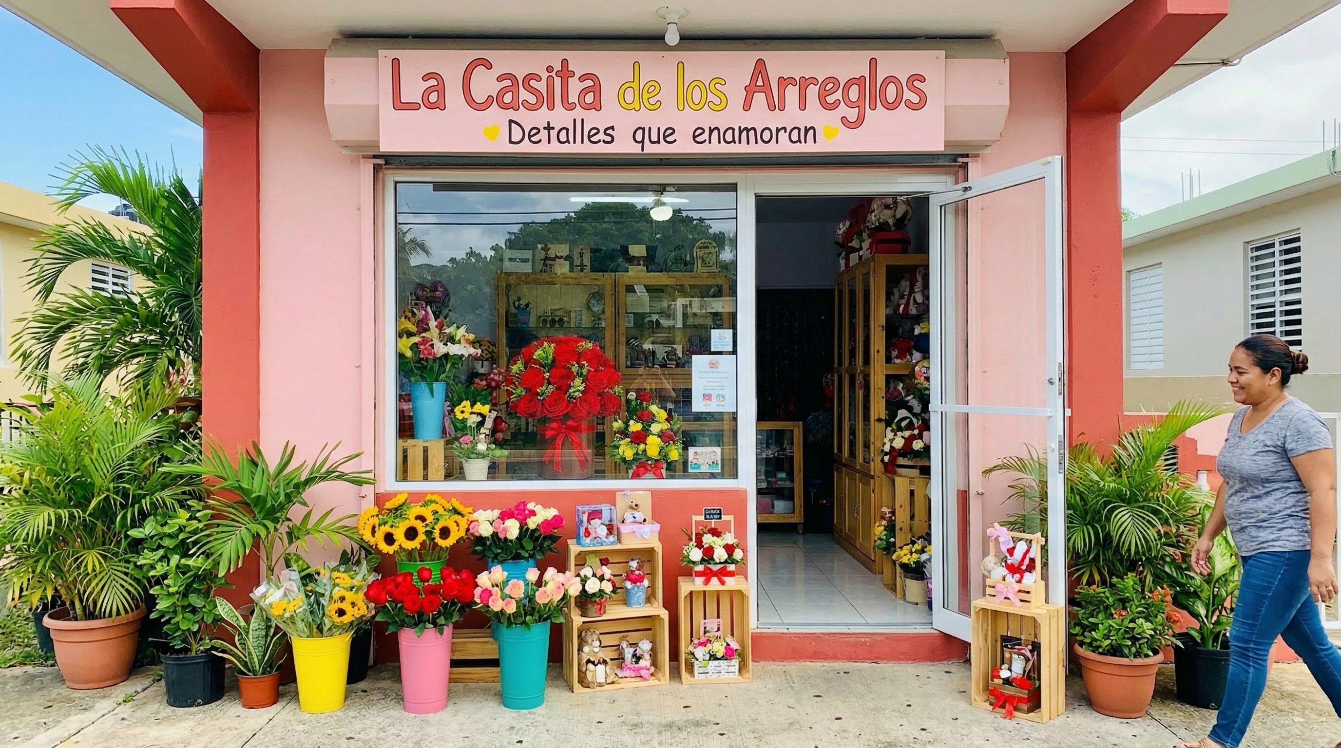 Interior de La casita de los arreglos en Vega Baja