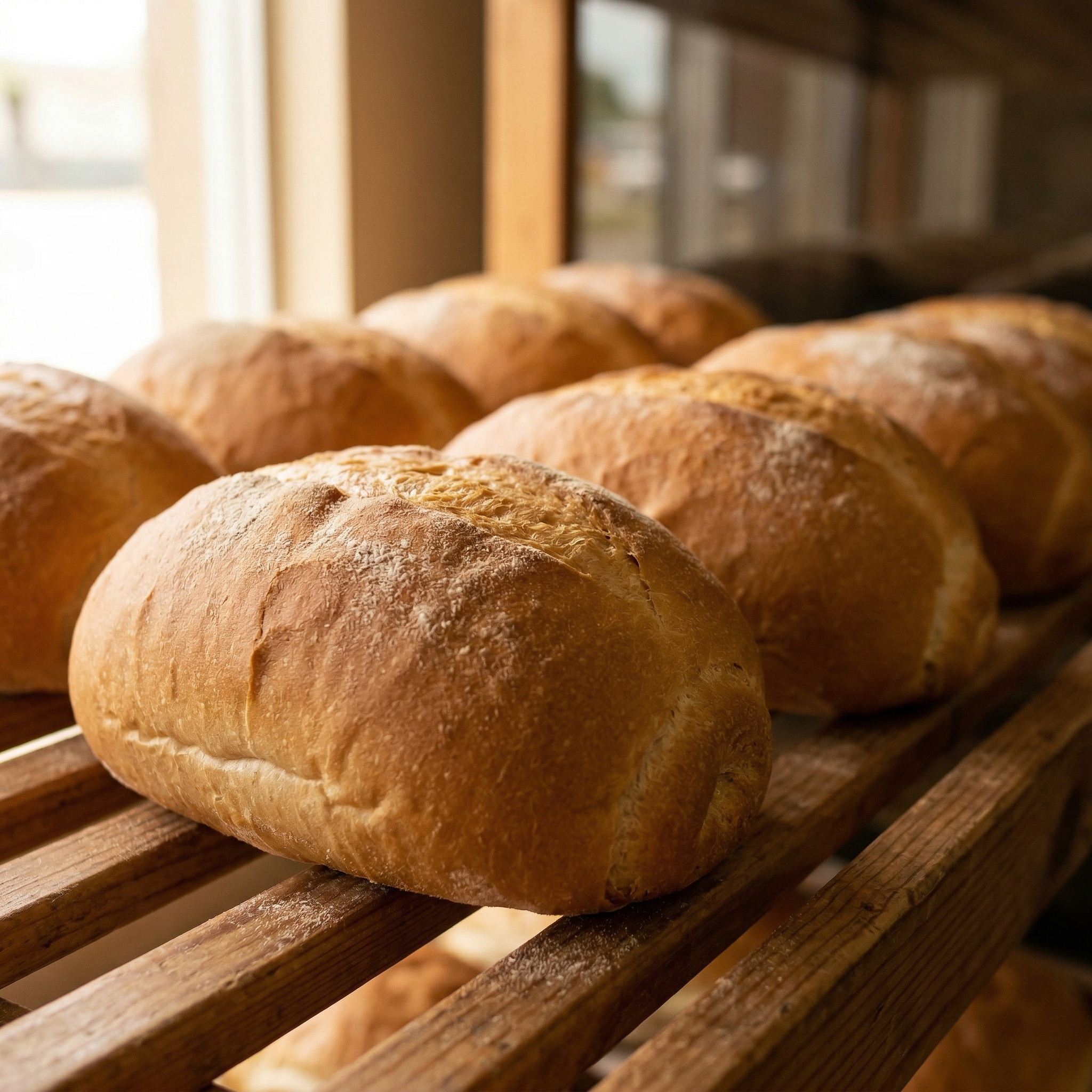 Pan artesanal recién horneado — sobao y mallorca