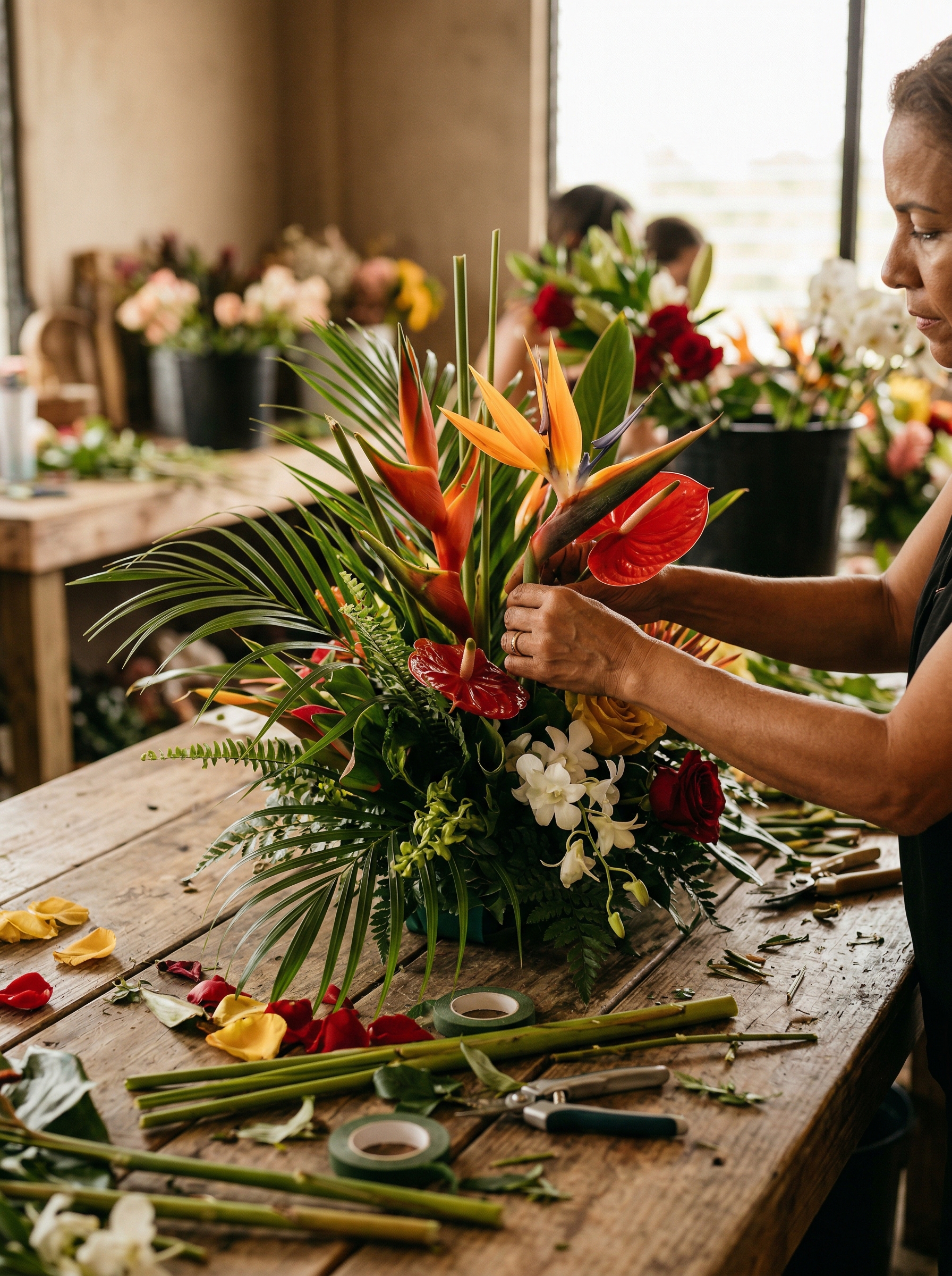 Taller de diseño floral en Puerto Rico