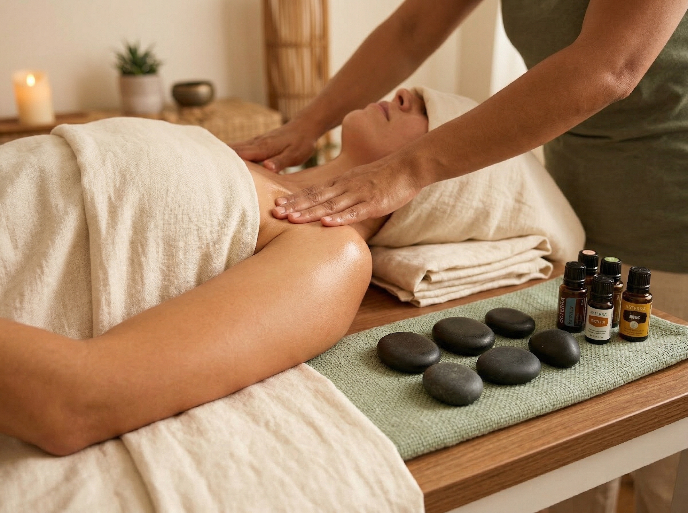 Therapeutic massage at Sacred Lotus