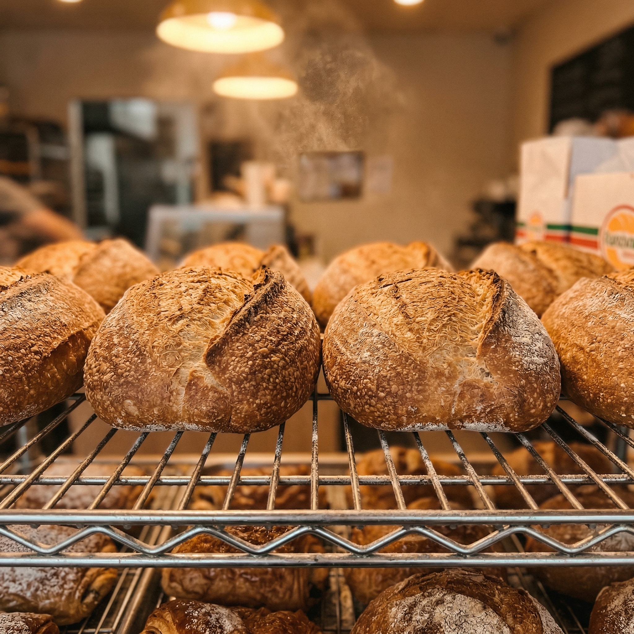 Pan sobao recién horneado