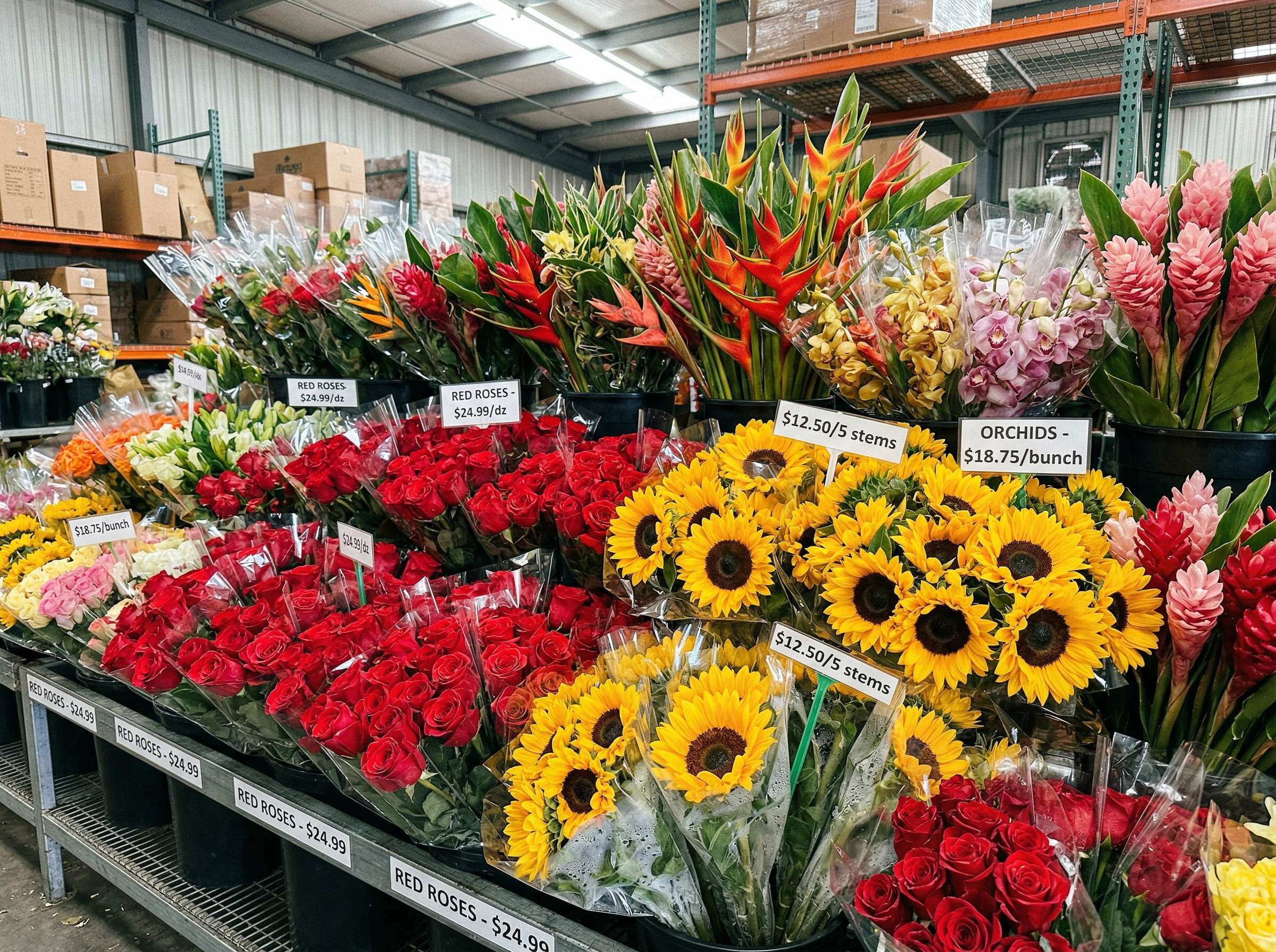 Flores frescas al por mayor en Jorge Wholesale Flowers