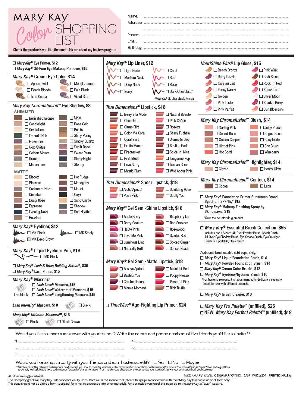 Mary kay silky setting powder conversion chart