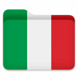 Italian flag folder
