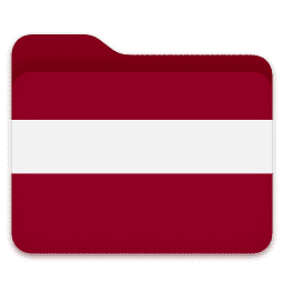 Latvian flag folder