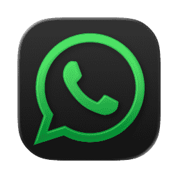 WhatsApp (Dark, Liquid Glass)