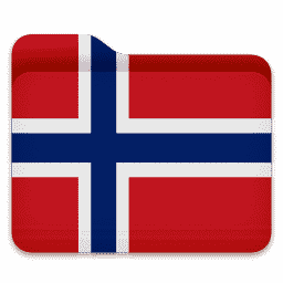 Norwegian flag folder