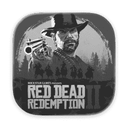 Red Dead Redemption 2 macOS Tahoe  (Clear Dark)