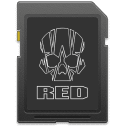 SD Card Red Digital Cinema (Skull)