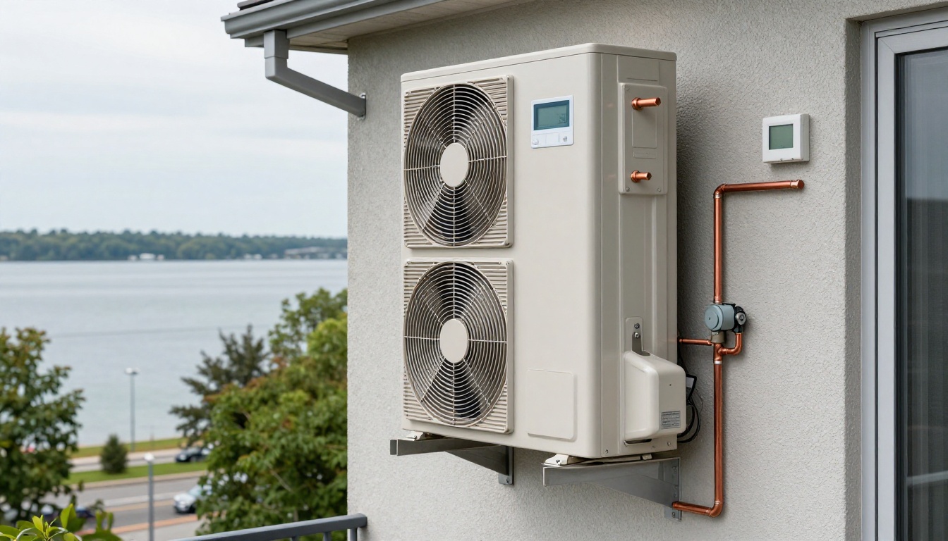 View of Etobicoke&rsquo;s condo skyline with Lake Ontario in the background.