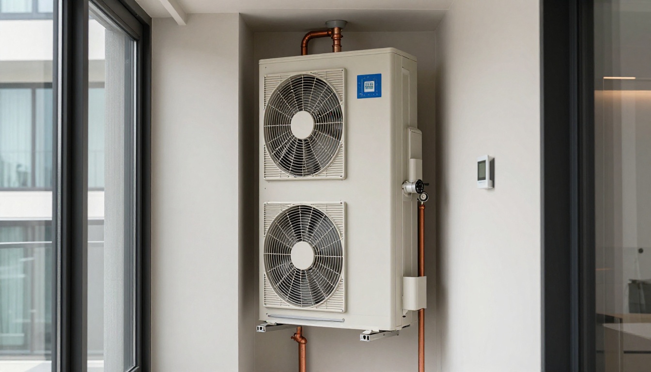 Modern high-rise condo hallway in North York