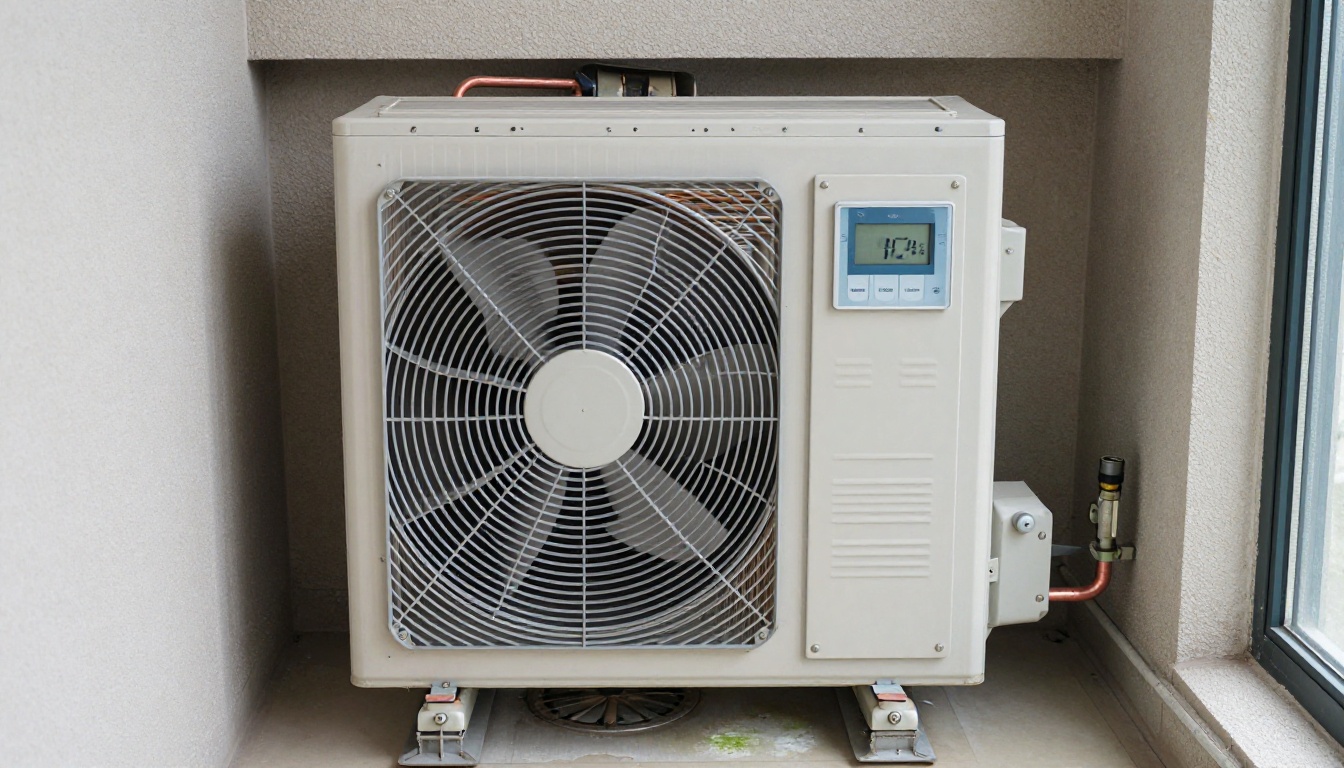 Open fan coil cabinet in a Richmond Hill condo mechanical closet showing drain pan, coil, and blower inspection during mold remediation Open fan coil cabinet in a Richmond Hill condo mechanical closet showing drain pan, coil, and blower inspection during mold remediation