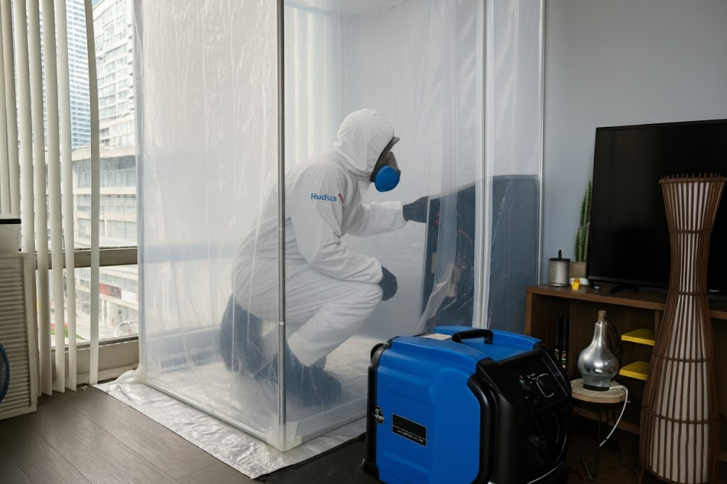 Toronto condo mechanical room and in-suite fan coils serviced by Hudson