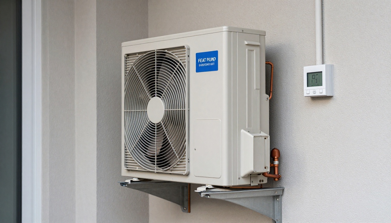 Close-up of a frozen condensate line on a fan coil unit during a Toronto winter Close-up of a frozen condensate line on a fan coil unit during a Toronto winter