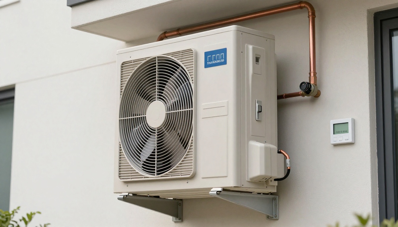 Close-up of HVAC equipment in a North York condo