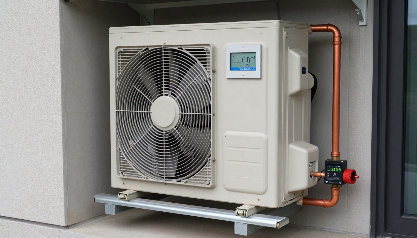 Close-up of a condo fan coil blower motor and wheel assembly being inspected for vibration, with copper pipes, access panel, and diagnostic tools visible inside a clean modern Toronto condo suite closet