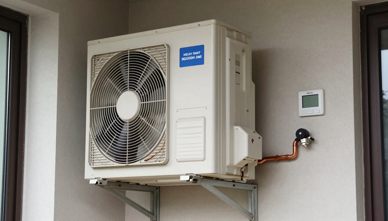 Close-up of a corroded HVAC component inside a condo unit. Photorealistic, natural lighting.