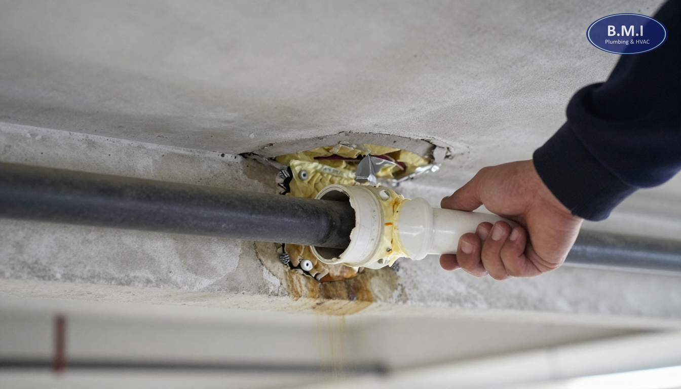 Parking Garage and Exterior Wall Piping in Burlington