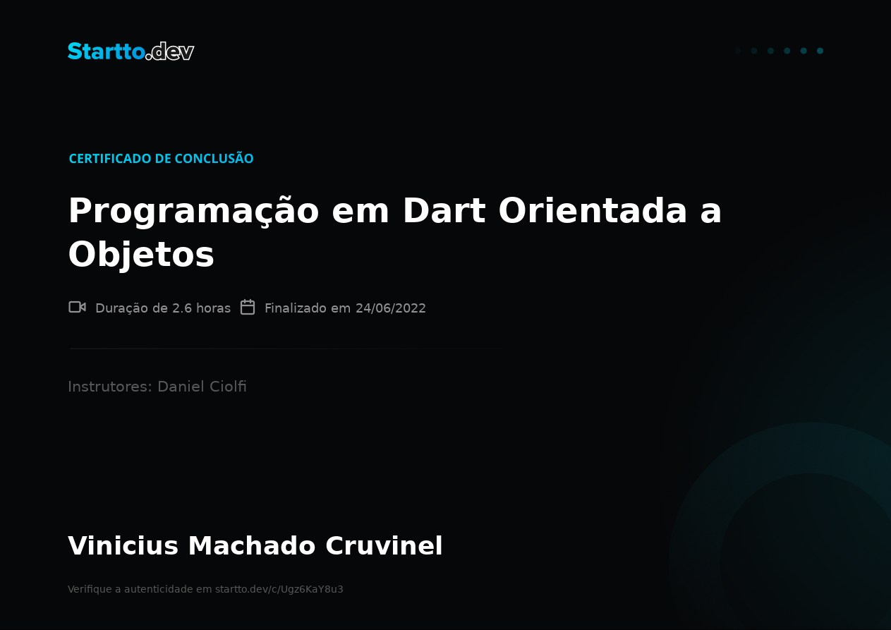 Vinicius Machado Cruvinel - Flutter Developer | Angular | CSS ...