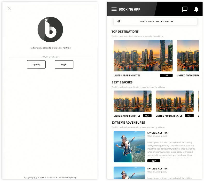 Booking App | Images 2