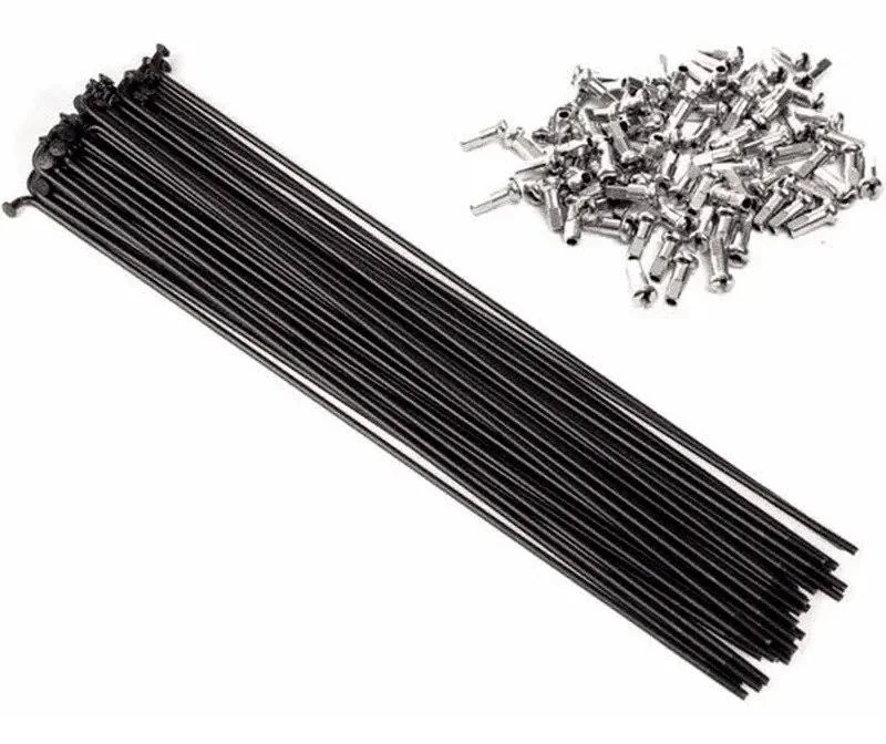 RAIO ACO FINO PRETO 250X2.0MM C/ NIPLE ZINCADO - EVOLO
