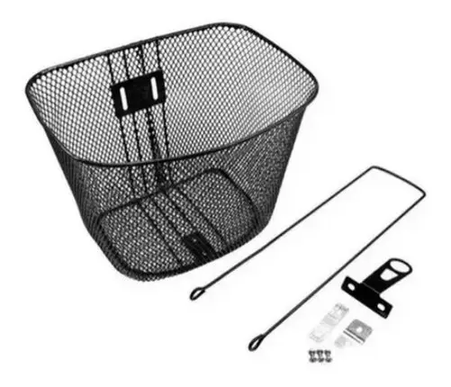 CESTA 20 OVAL AÇO PTO C/SUPORTE C/HASTE