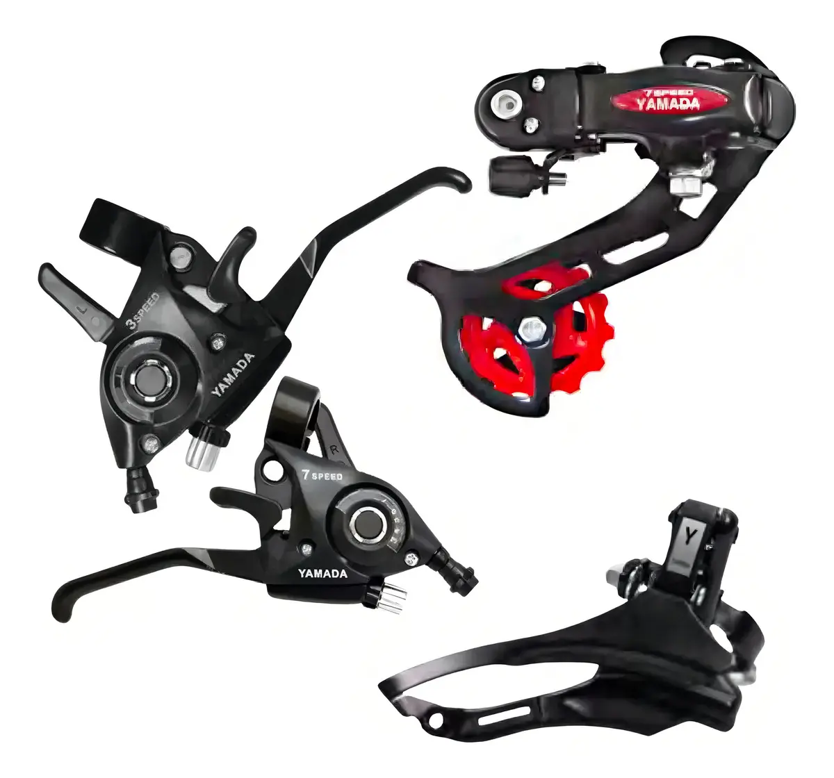 KIT ALAVANCA RAPID-FIRE YAMA HI22 21V INDEX C/CABO