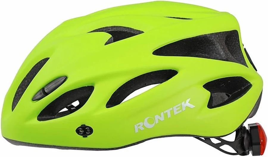 CAPACETE ADULTO PARA CICLISMO RT-58 COM LED VERDE AVOCADO