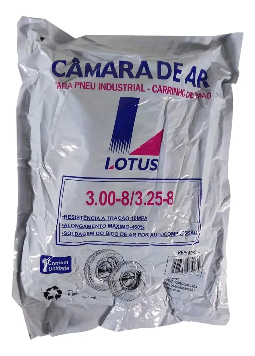 CAMARA INDUSTRIAL 3.25X8 100/10 CARRINHO DE MÃO