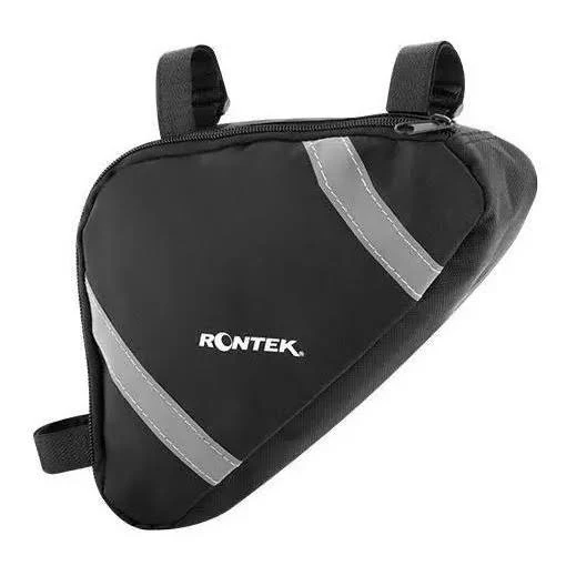 BOLSA TRIANGULAR FAT PARA QUADRO DE BICICLETA 23X20X06CM PRETA