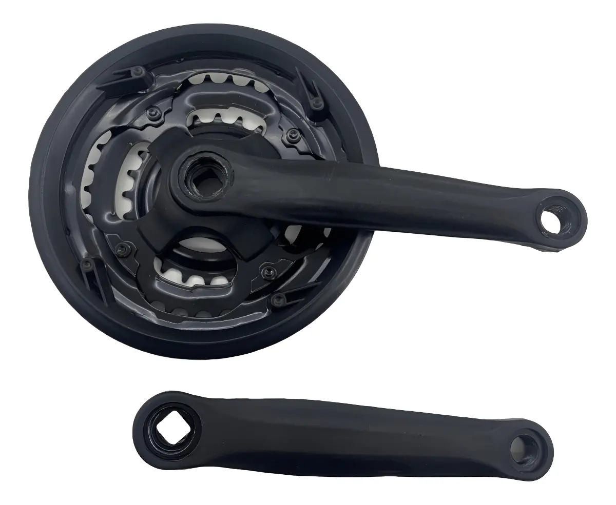 ENGRENAGEM TRIPLA PEDIVELA ALUM BRAÇO PRETO 170MM