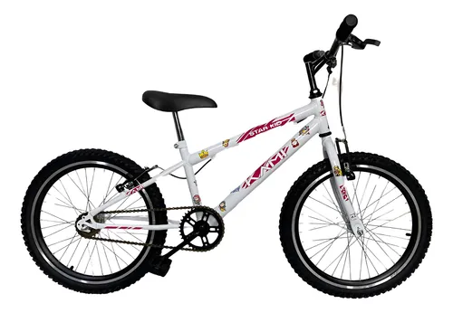 BICICLETA STAR KID PRINCESS BRANCO ARO 20