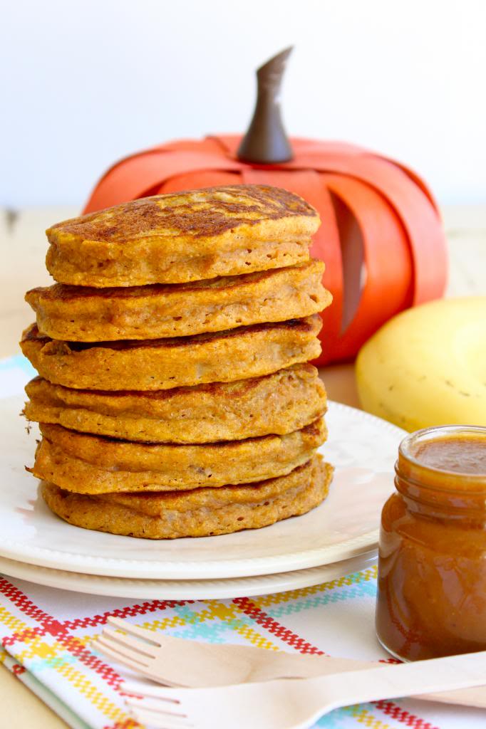 Pumpkin Spice Vanilla Protein Pancakes