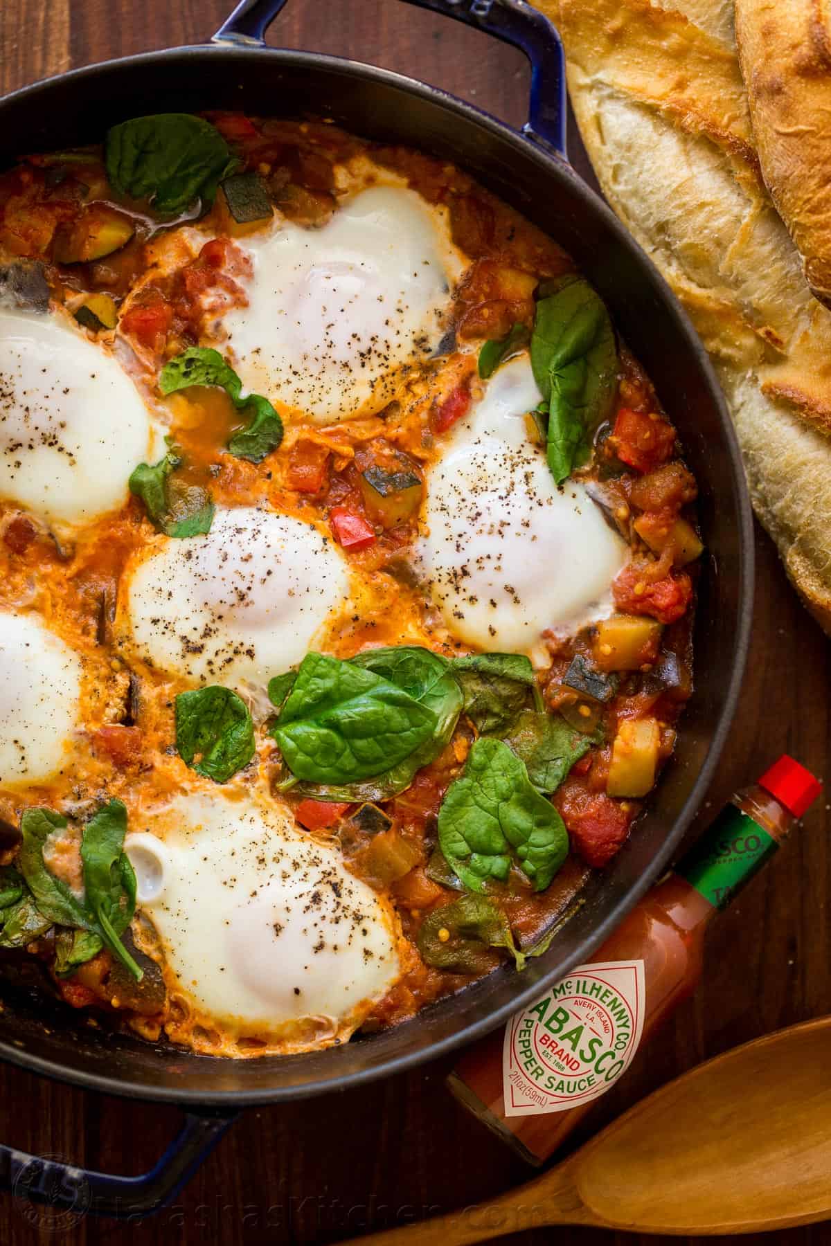 Spicy Eggplant Shakshuka Recipe (VIDEO)