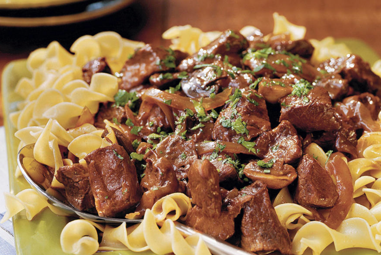 Beef with Red Wine Sauce