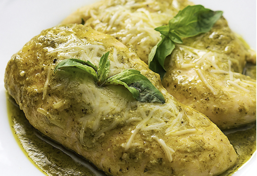 Slow Cooker Pesto Ranch Chicken